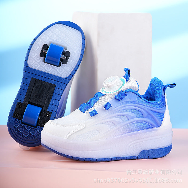 Explosive Heelys Shoes Boys Summer Breathable Children Pupils sneaker Light Shoes Skating Skate Shoes Girls