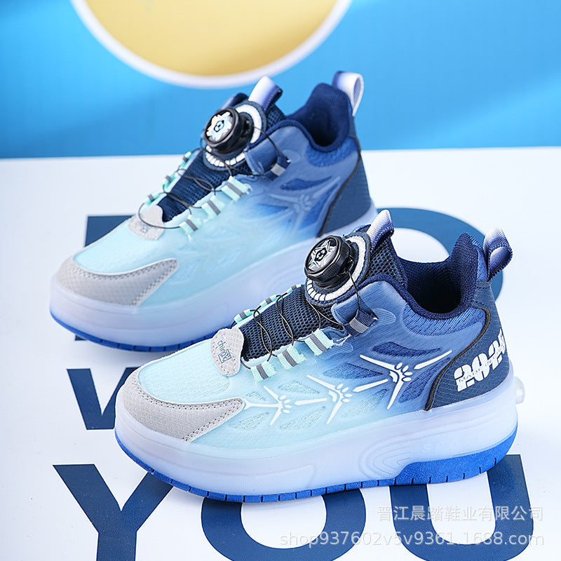 Explosive Heelys Shoes Boys Summer Breathable Children Pupils sneaker Light Shoes Skating Skate Shoes Girls