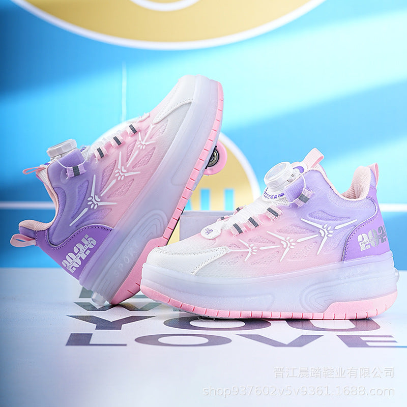 Explosive Heelys Shoes Boys Summer Breathable Children Pupils sneaker Light Shoes Skating Skate Shoes Girls