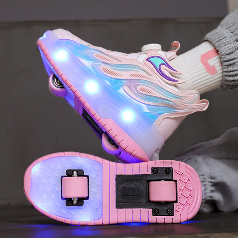 Explosive Heelys Shoes Boys Summer Breathable Children Pupils sneaker Light Shoes Skating Skate Shoes Girls