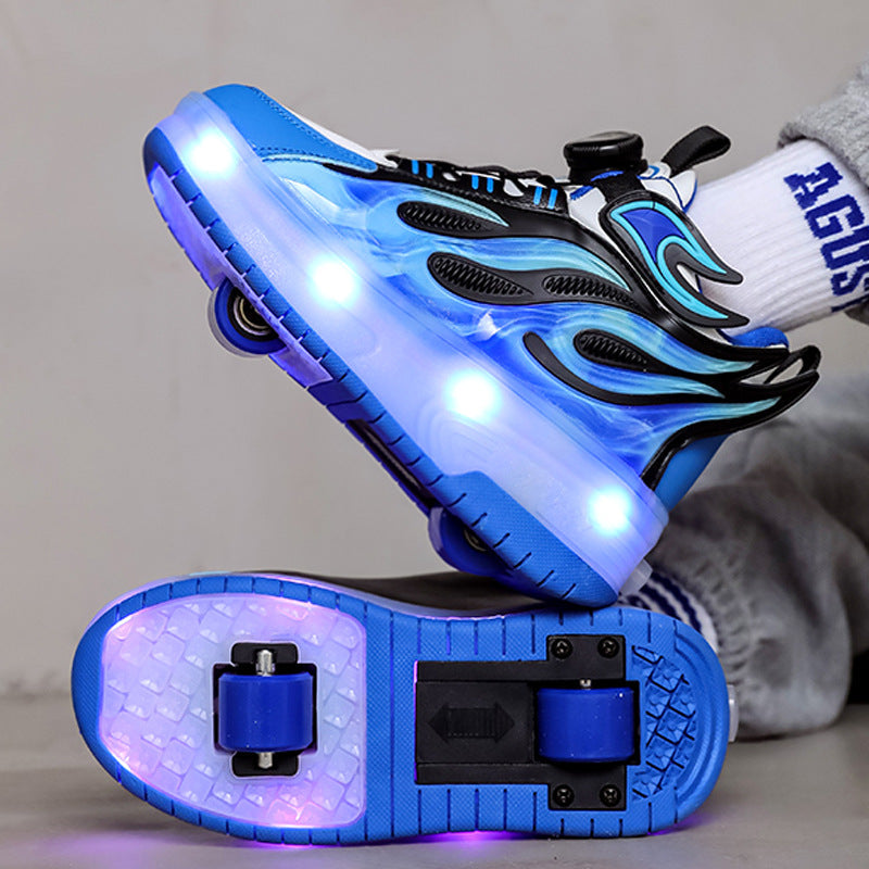 Explosive Heelys Shoes Boys Summer Breathable Children Pupils sneaker Light Shoes Skating Skate Shoes Girls