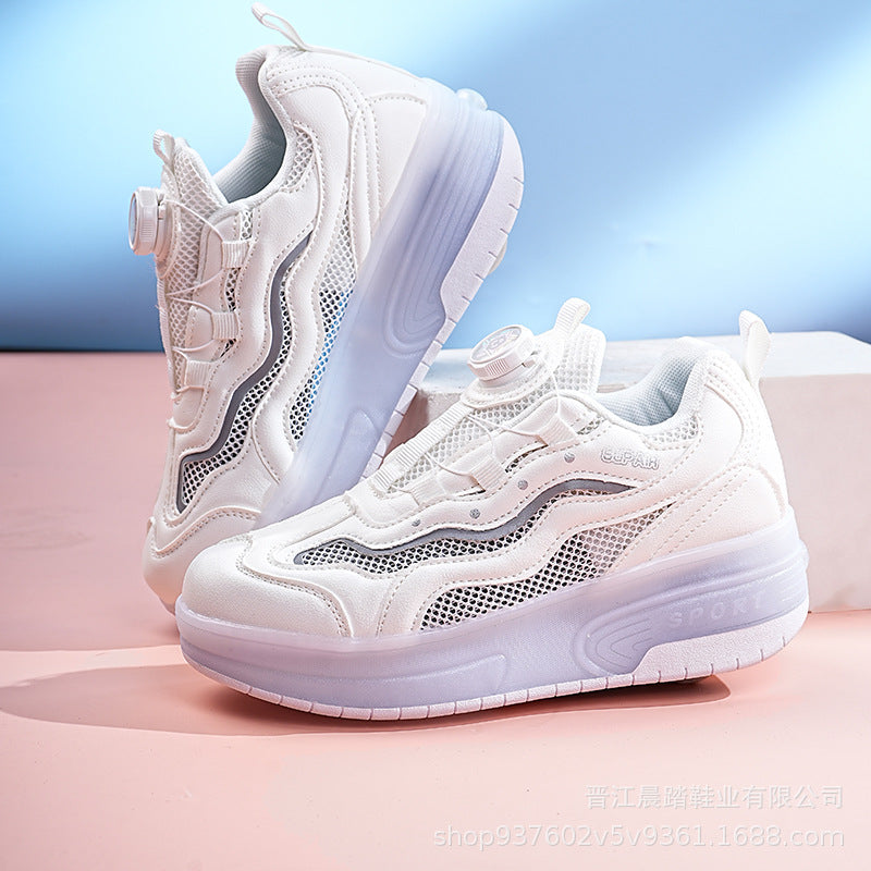 Explosive Heelys Shoes Boys Summer Breathable Children Pupils sneaker Light Shoes Skating Skate Shoes Girls