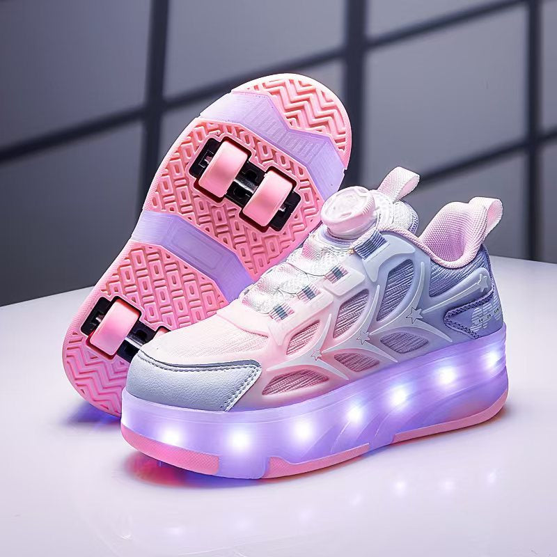 Explosive Heelys Shoes Boys Summer Breathable Children Pupils sneaker Light Shoes Skating Skate Shoes Girls