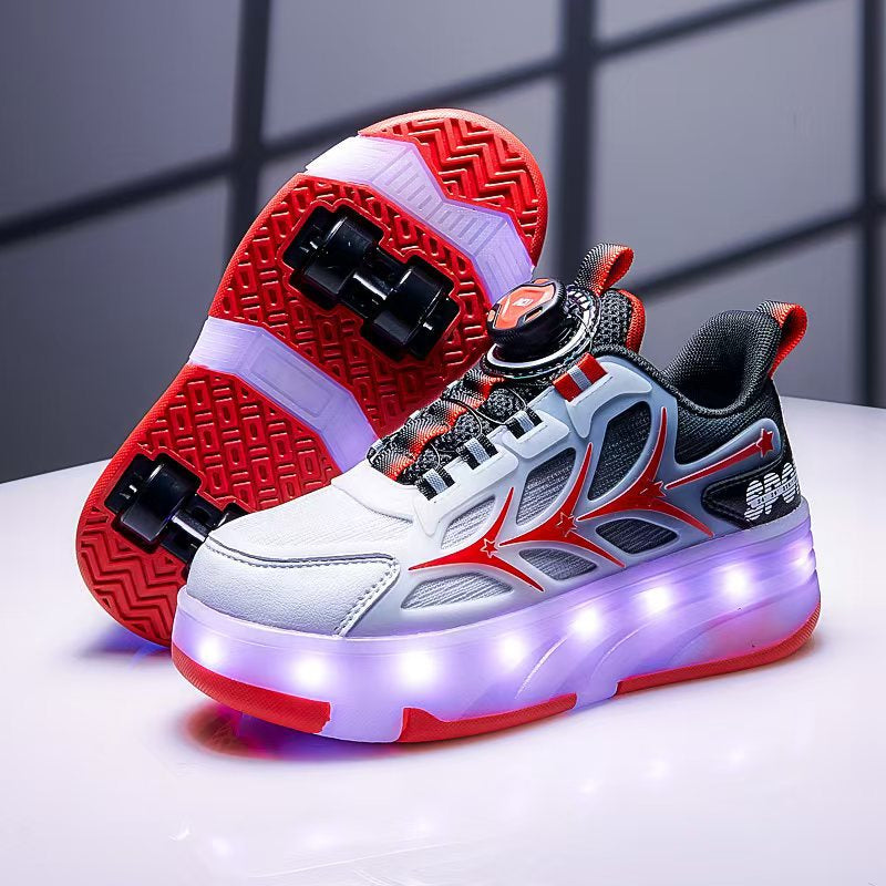 Explosive Heelys Shoes Boys Summer Breathable Children Pupils sneaker Light Shoes Skating Skate Shoes Girls