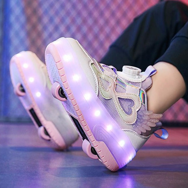 Explosive Heelys Shoes Boys Summer Breathable Children Pupils sneaker Light Shoes Skating Skate Shoes Girls
