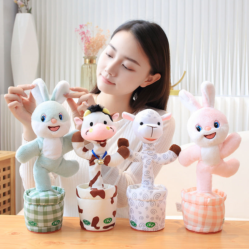 Cartoon Electric Toy Sand Sculpture Twist and Twist, Magic, Learning to Talk, Singing, Dancing, Learning to Tongue, Infant and Baby