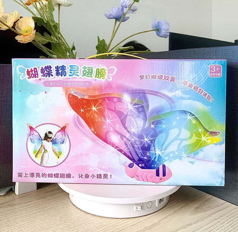 Popular Flash butterfly wings electric wings light-emitting toy Park stall dedicated for supermarket wholesale girls