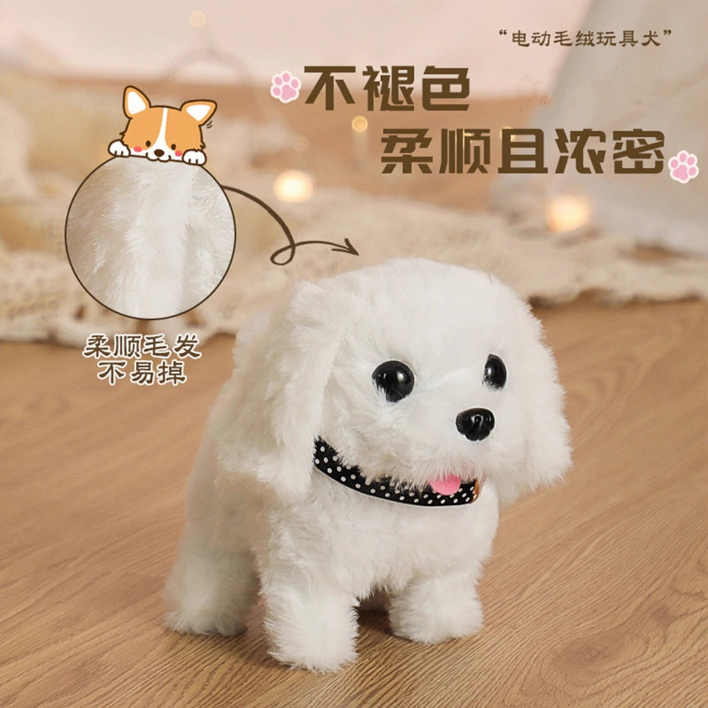 Children's Toy Dog and Rabbit That Can Walk and Bark, Simulated Electric Plush Puppy, Cute Pet Gift for Boys and Girls