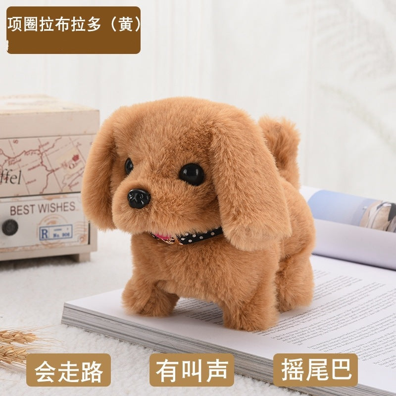 Children's Toy Dog and Rabbit That Can Walk and Bark, Simulated Electric Plush Puppy, Cute Pet Gift for Boys and Girls