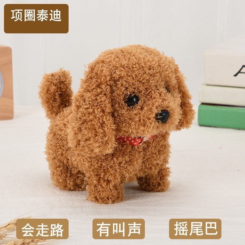 Children's Toy Dog and Rabbit That Can Walk and Bark, Simulated Electric Plush Puppy, Cute Pet Gift for Boys and Girls