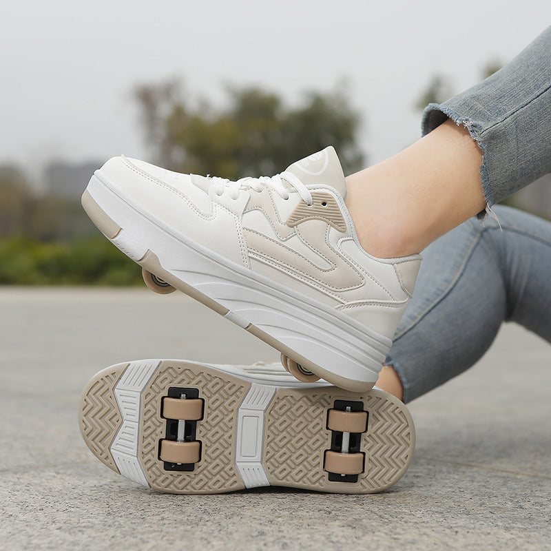 Roller Shoes for Girls, Sports Four-Wheel Roller Shoes, 2026 New Spring Model, Children's Roller Skates for Older Kids