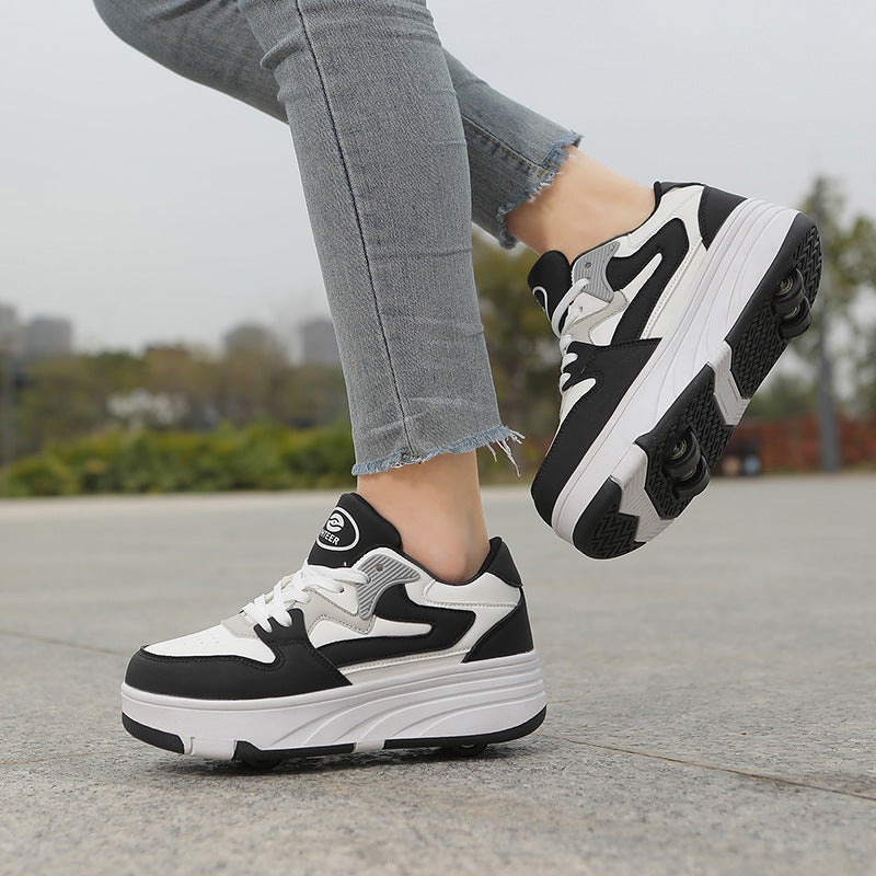 Roller Shoes for Girls, Sports Four-Wheel Roller Shoes, 2026 New Spring Model, Children's Roller Skates for Older Kids