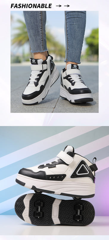 Roller Shoes for Girls, Sports Four-Wheel Roller Shoes, 2026 New Spring Model, Children's Roller Skates for Older Kids