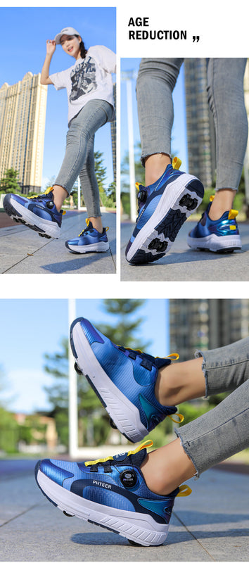 Roller Shoes for Girls, Sports Four-Wheel Roller Shoes, 2026 New Spring Model, Children's Roller Skates for Older Kids