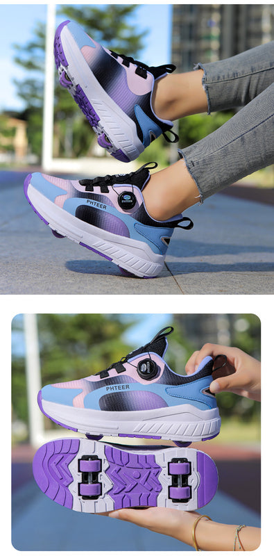 Roller Shoes for Girls, Sports Four-Wheel Roller Shoes, 2026 New Spring Model, Children's Roller Skates for Older Kids