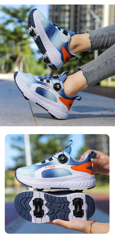 Roller Shoes for Girls, Sports Four-Wheel Roller Shoes, 2026 New Spring Model, Children's Roller Skates for Older Kids