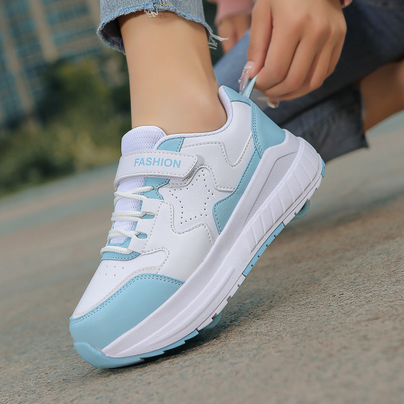 Roller Shoes for Girls, Sports Four-Wheel Roller Shoes, 2026 New Spring Model, Children's Roller Skates for Older Kids