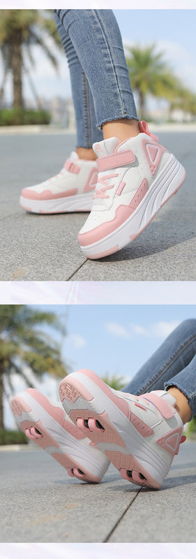 Roller Shoes for Girls, Sports Four-Wheel Roller Shoes, 2026 New Spring Model, Children's Roller Skates for Older Kids