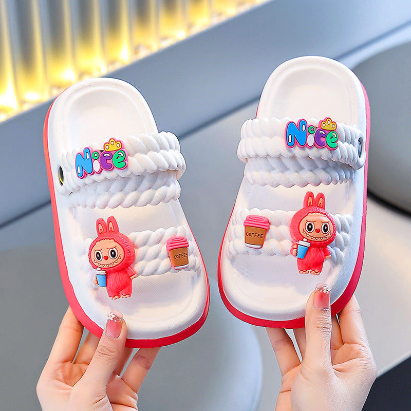 Baby Sandals Summer 2025 New Toddler Clogs Children's Ultra-Lightweight Girls' Fabric Non-Slip Beach Shoes