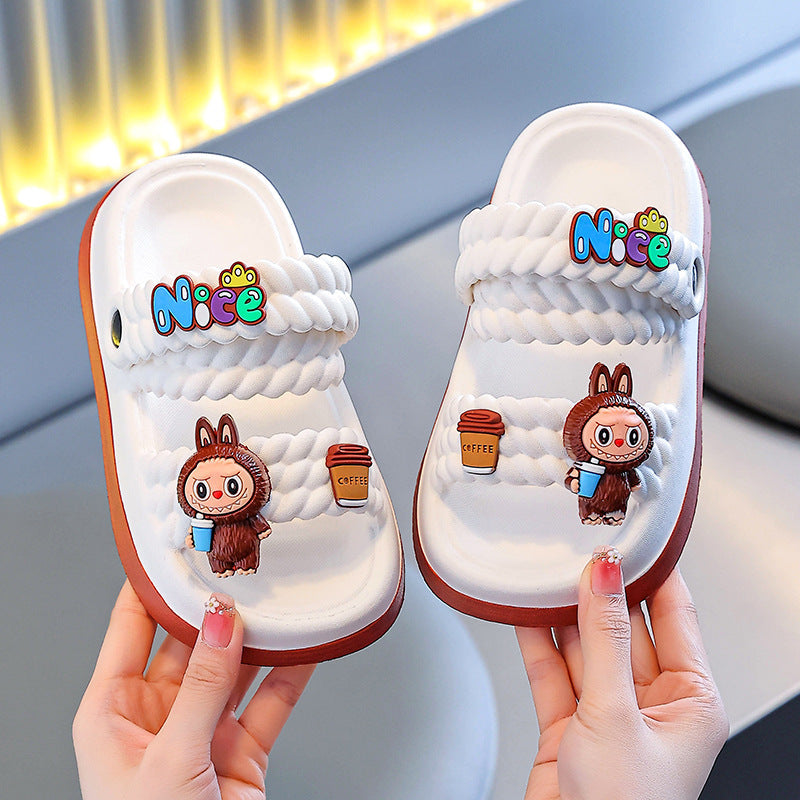 Baby Sandals Summer 2025 New Toddler Clogs Children's Ultra-Lightweight Girls' Fabric Non-Slip Beach Shoes