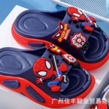2025 New Eva Children's Slippers Boys Anti-Slip Sandals Summer Cute Cartoon Two-Color Soft Soled Slippers Wholesale