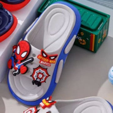 2025 New Eva Children's Slippers Boys Anti-Slip Sandals Summer Cute Cartoon Two-Color Soft Soled Slippers Wholesale