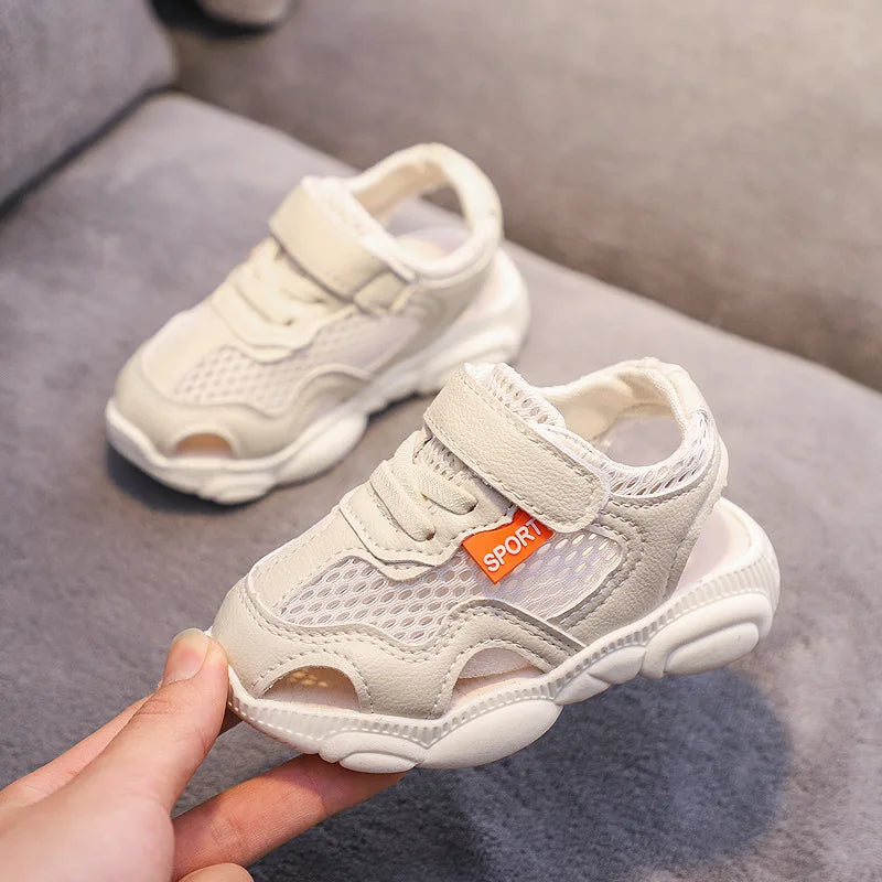 Size 21-30 Summer Sandals for Kids Boys Girls Cut-outs Sneaker Children Sport Sandals Comfortable Summer Baby Beach Shoes