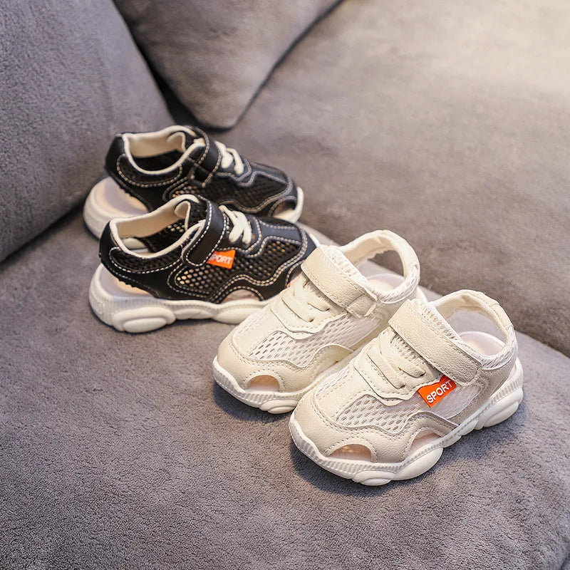 Size 21-30 Summer Sandals for Kids Boys Girls Cut-outs Sneaker Children Sport Sandals Comfortable Summer Baby Beach Shoes