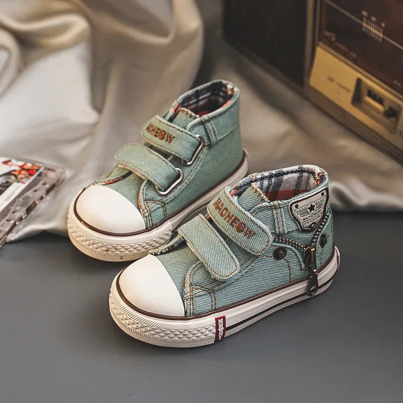 Baby Shoe Fashion Versatile Cowboy Cloth Shoes Designer Soft Soled Baby Boy Toddler Shoes Comfort Antiskid Barefoot Shoes Kids