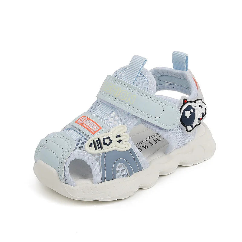Sandals for Girl 2025 Summer New Pink Walking Shoe Hollow Baby Shoe Trend Boy Sandals Soft Sole Allmatch Kid Shoe Sandalias Niño