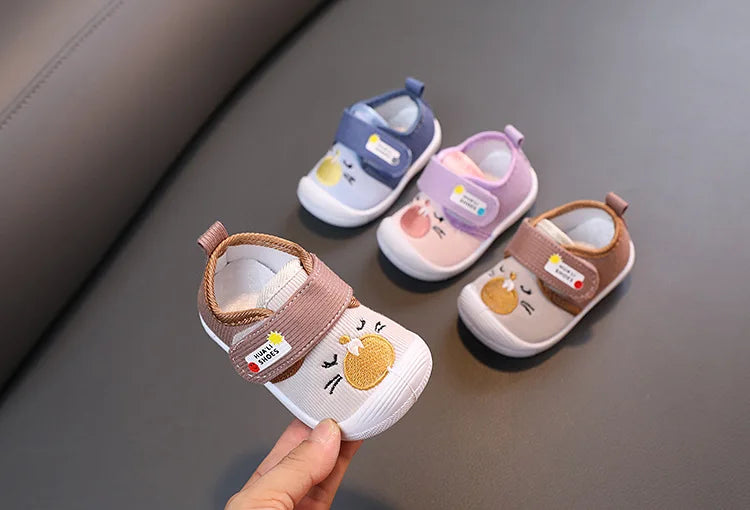 Infant Baby Shoes Cute Cartoon Walking Shoes Baby Girl Soft Sole Non-slip Prewalker Toddler Boys Breathable Sneakers Crib Shoes