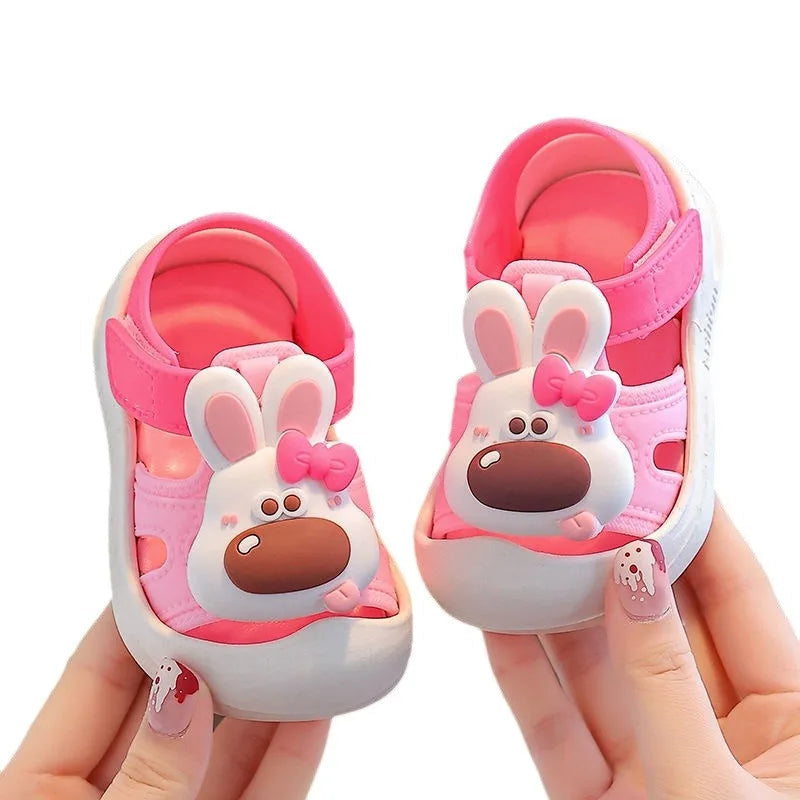 Baby Boys Girls Sandals Summer Cartoon Garden Shoes Soft Bottom Anti Slip Walking Shoes Kids Comfortable Beach Sandals Босоножки