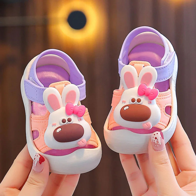 Baby Boys Girls Sandals Summer Cartoon Garden Shoes Soft Bottom Anti Slip Walking Shoes Kids Comfortable Beach Sandals Босоножки
