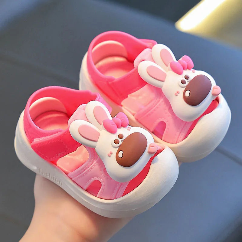 Baby Boys Girls Sandals Summer Cartoon Garden Shoes Soft Bottom Anti Slip Walking Shoes Kids Comfortable Beach Sandals Босоножки