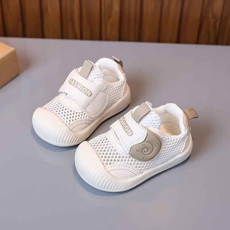 Kid Sneakers 2025autumn New Breathable Baby Shoe Soft Sole Walking Shoe Mesh Girl Sneakers Allmatch Kid Shoes Кроссовки Детские