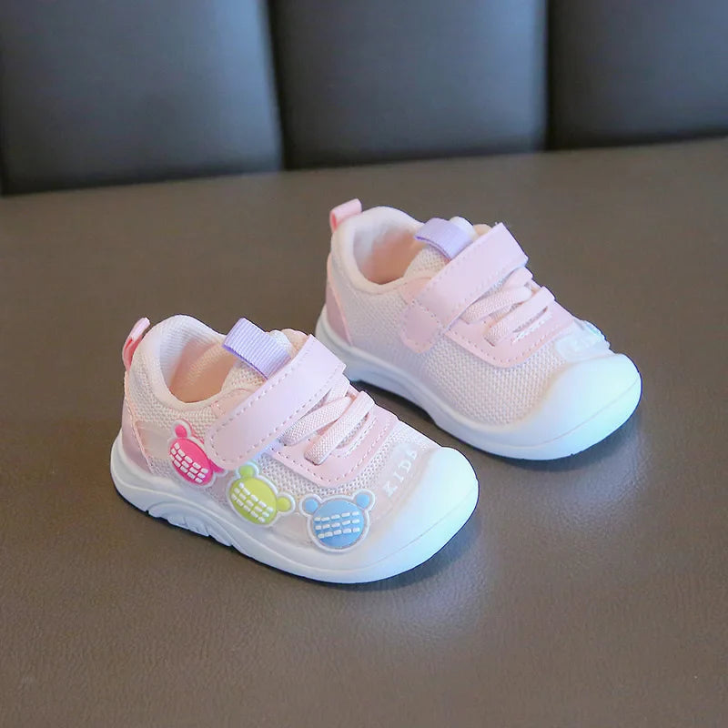Baby Toddler Shoes Four Seasons Shoes 0 To 3 Years Old Baby Shoes Soft Bottom Non-slip Girls Boys Mesh Breathable Single Shoes