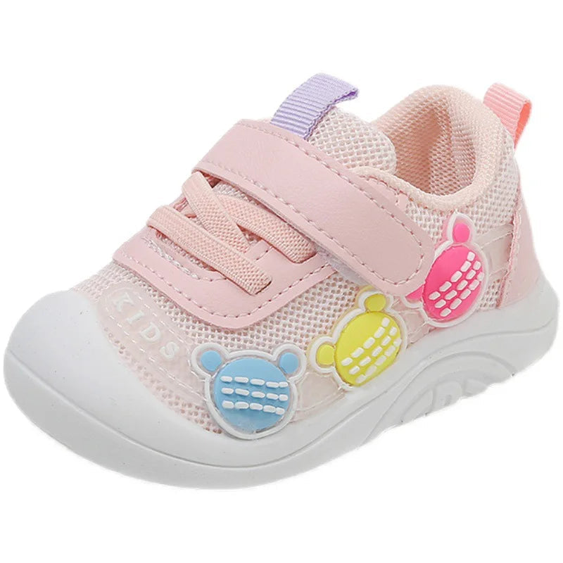 Baby Toddler Shoes Four Seasons Shoes 0 To 3 Years Old Baby Shoes Soft Bottom Non-slip Girls Boys Mesh Breathable Single Shoes