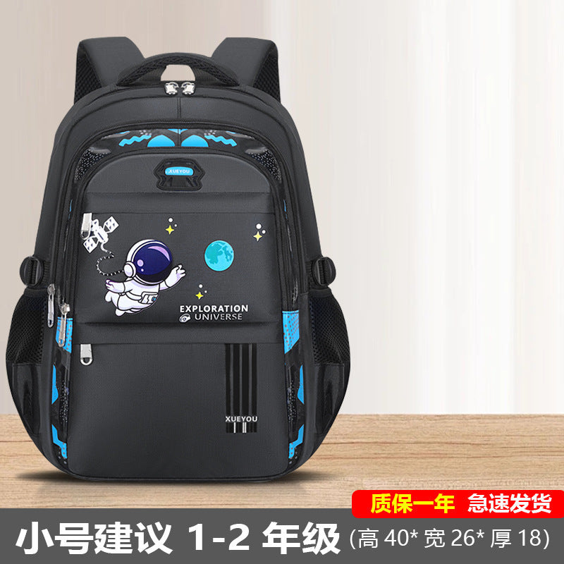 Schoolbag for primary school students 1-3-9 grade children large capacity high-value ins lightweight backpack space boy backpack