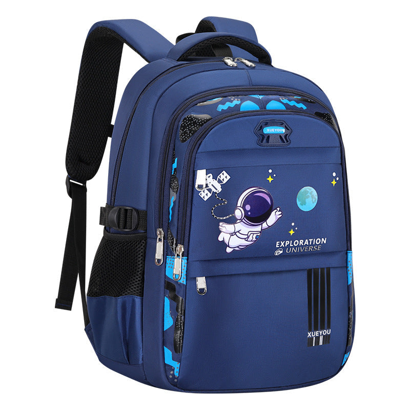 Schoolbag for primary school students 1-3-9 grade children large capacity high-value ins lightweight backpack space boy backpack