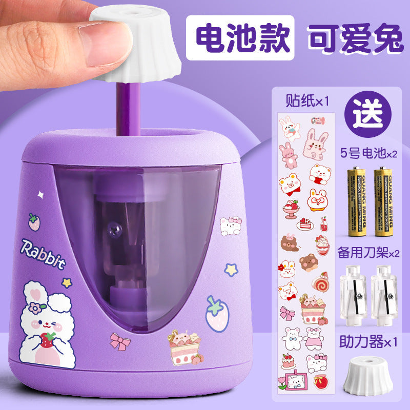 Pencil Sharpener Automatic Pencil Sharpener Special Electric Pencil Sharpener for Children and Primary School Students Charging Automatic Lead Pencil Sharpener