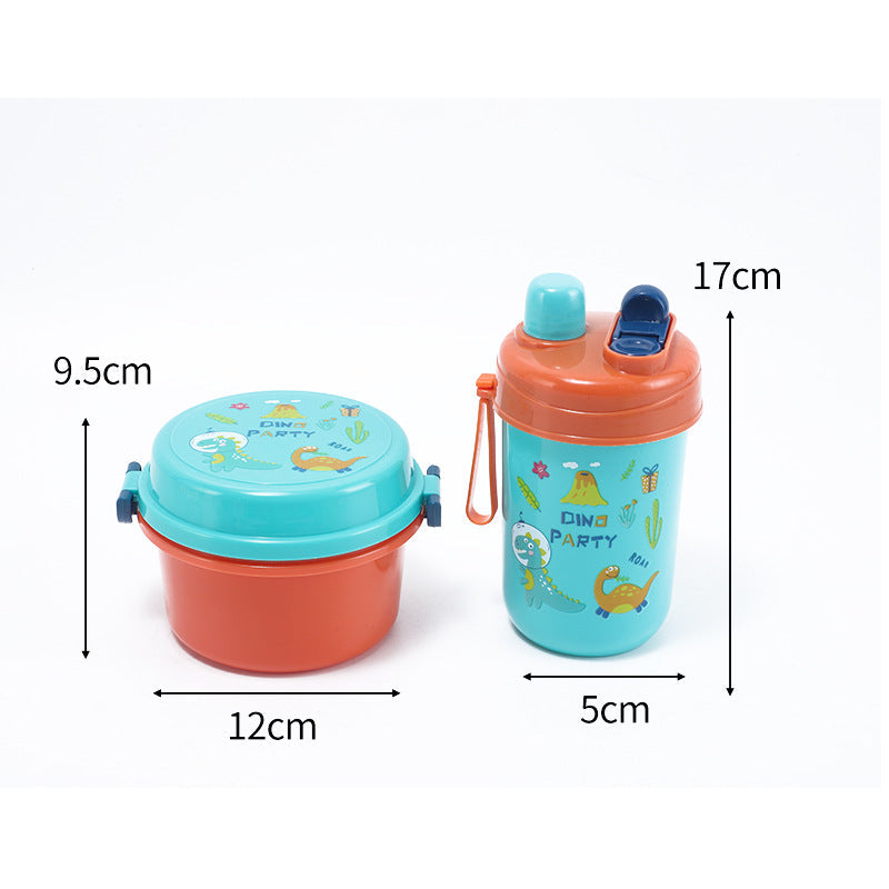 Food Grade Fresh Box Microwave Cute Lunch Box Primary School Double Layer Lunch Box Children Cartoon Lunch Box Wholesale