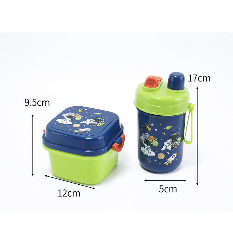 Food Grade Fresh Box Microwave Cute Lunch Box Primary School Double Layer Lunch Box Children Cartoon Lunch Box Wholesale