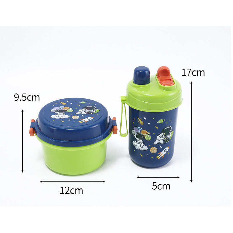 Food Grade Fresh Box Microwave Cute Lunch Box Primary School Double Layer Lunch Box Children Cartoon Lunch Box Wholesale