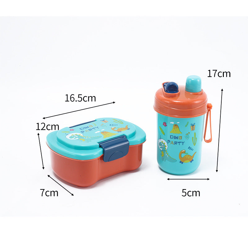Food Grade Fresh Box Microwave Cute Lunch Box Primary School Double Layer Lunch Box Children Cartoon Lunch Box Wholesale