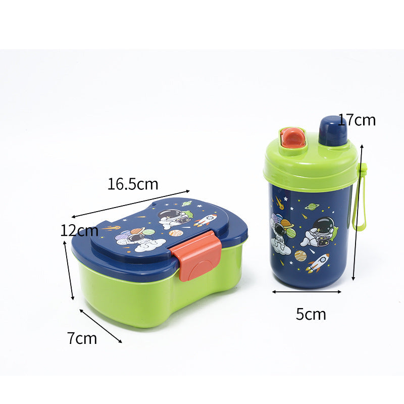 Food Grade Fresh Box Microwave Cute Lunch Box Primary School Double Layer Lunch Box Children Cartoon Lunch Box Wholesale