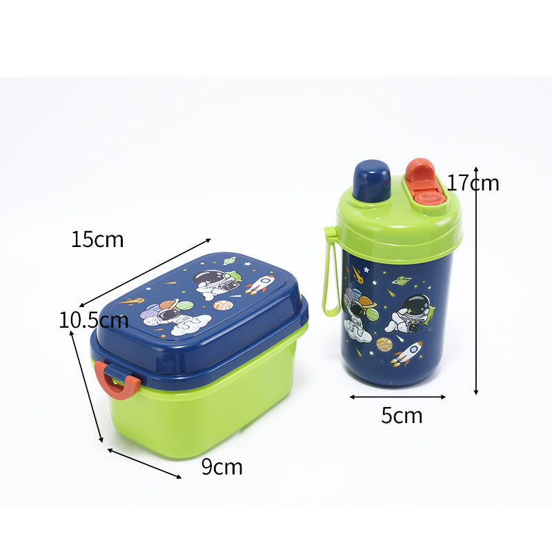 Food Grade Fresh Box Microwave Cute Lunch Box Primary School Double Layer Lunch Box Children Cartoon Lunch Box Wholesale