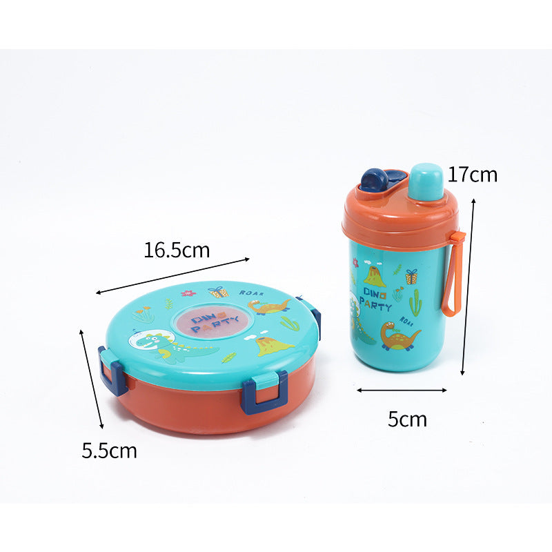 Food Grade Fresh Box Microwave Cute Lunch Box Primary School Double Layer Lunch Box Children Cartoon Lunch Box Wholesale