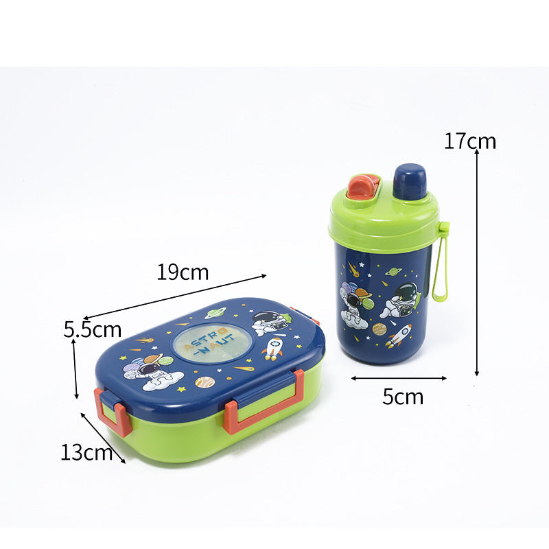 Food Grade Fresh Box Microwave Cute Lunch Box Primary School Double Layer Lunch Box Children Cartoon Lunch Box Wholesale
