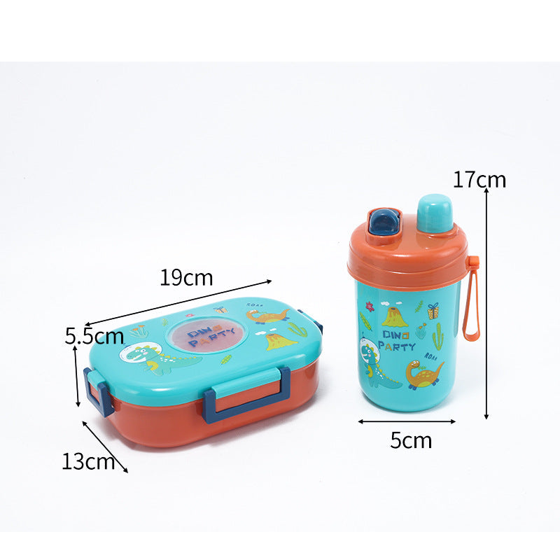 Food Grade Fresh Box Microwave Cute Lunch Box Primary School Double Layer Lunch Box Children Cartoon Lunch Box Wholesale
