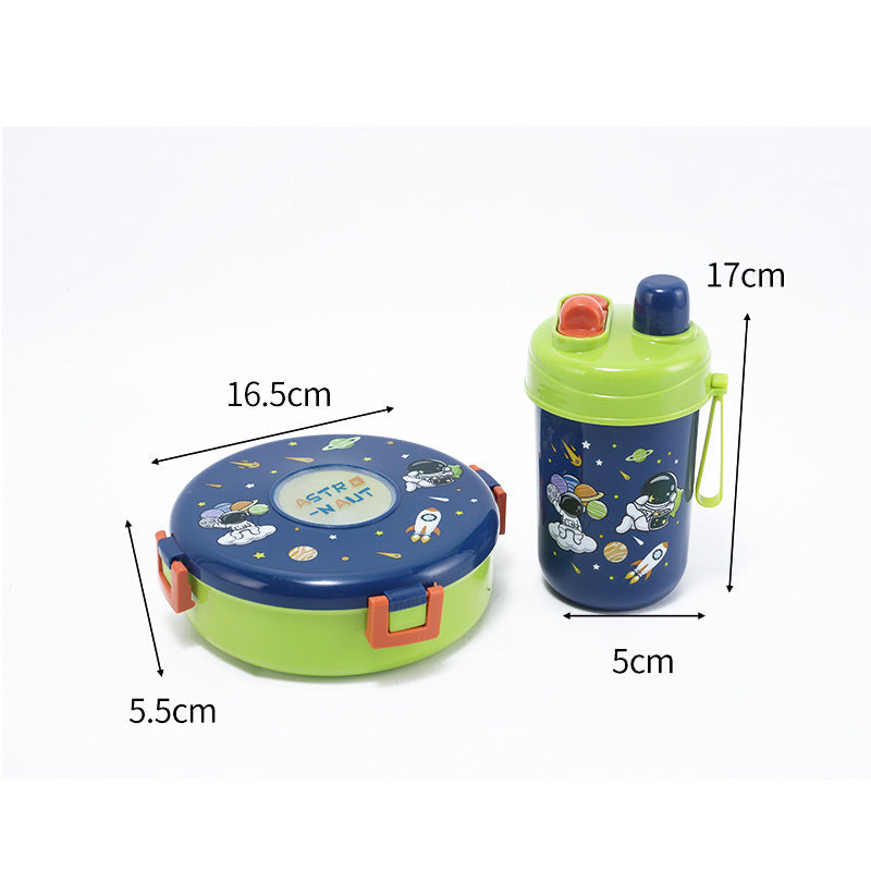 Food Grade Fresh Box Microwave Cute Lunch Box Primary School Double Layer Lunch Box Children Cartoon Lunch Box Wholesale
